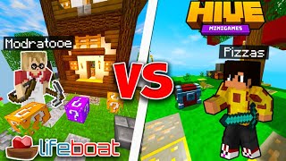 Lifeboat skywars vs hive skywars.. (minecraft bedrock)