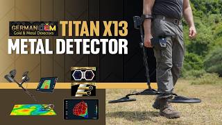 TITAN X13 detector for gold, metals old treasures, cavities, diamond and gemstones
