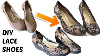DIY: Convert Old Sandals to Classy Lace Sandals | Shoe Makeover