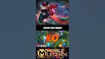 Choou chou savage moment🔥 chou op damage🔥 #choou #chou #mlbb #shorts