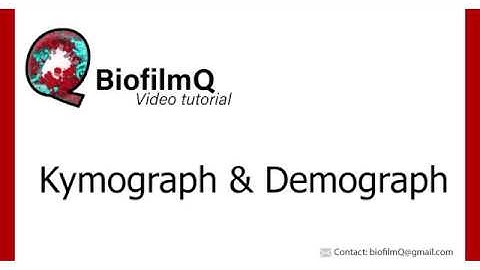 BiofilmQ Tutorials - 3.1.4 Kymograph & Demograph