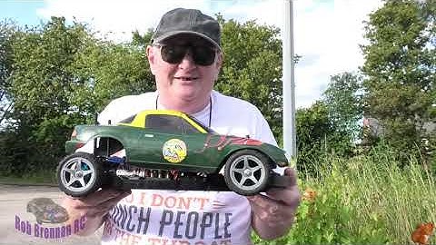 Tamiya TT-02 Brushless 4800kv 2S LiPo After Electronic mods @poorboysrc Speed Challenge