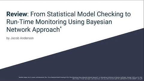 Review: From Statistical Model Checking to Run-Time Monitoring Using Bayesian Network Approach