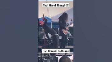 Thumbnail of That growl though! #badomens #dethrone LIVE in Simpsonville SC
