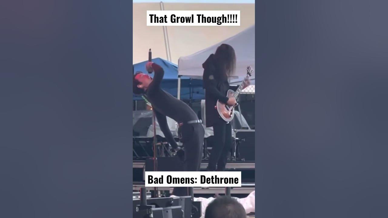 That growl though! #badomens #dethrone LIVE in Simpsonville SC