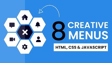 8 Creative Menu Designs Created Using HTML, CSS and Javascript