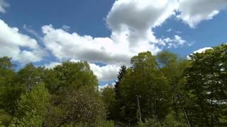 Clouds moving fast in springtime