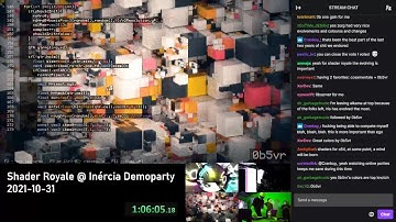 Shader Royale @ Inércia Demoparty 2021, 0b5vr perspective