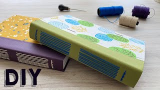 📚​ Cómo HACER un CUADERNO con Costura de Puntada Larga 😍 [ Tutorial Paso a Paso ]