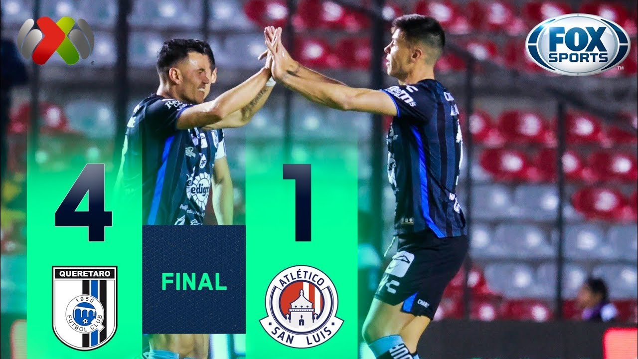 Goleada de Querétaro ante Atlético San Luis con doblete de Pablo ...