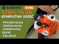 Stihl FS 40 Kompletan vodič - Prezentacija/ Korištenje i održavanje / Namatanje niti / Paljenje