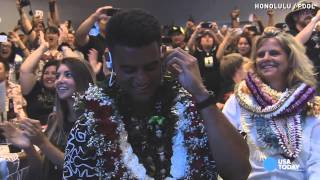 Watch Marcus Mariota React To Ans Draft In Hawaii