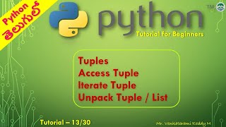 Python Tutorial 13/30: Tuple