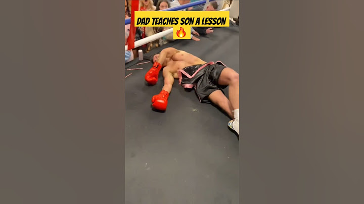 Dad teaches son a harsh lesson 🧓 #boxing #dad #son