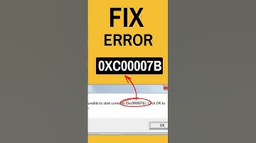App Not Starting? 0xC00007B Fix! #shorts