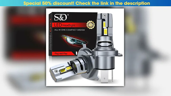 40000LM Canbus H4 LED Headlight Bulbs 9003 HB2 High Low Beam 120W Car Lights 24 CSP 3570 Turbo Led