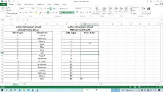 Rumus excel merubah angka menjadi nama bulan