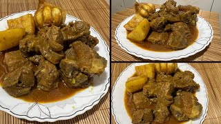 গরর মসর ঝল আল দয ঘরয উপয ঝটপট রনন Easy Beef Curry Bengali Style