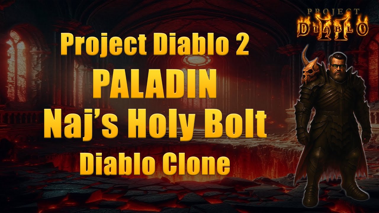 Project Diablo 2 Season 12 – Holy Bolt Paladin vs Diablo Clone | Full Naj’s Set