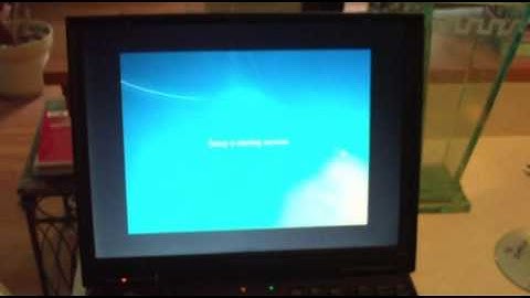 Installing Windows 7 on a Pentium II IBM Thinkpad 570