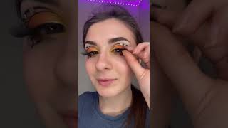 Monarch Butterfly Makeup Tutorial 🦋🧡✨ #makeup #makeuptutorial #butterfly #shorts