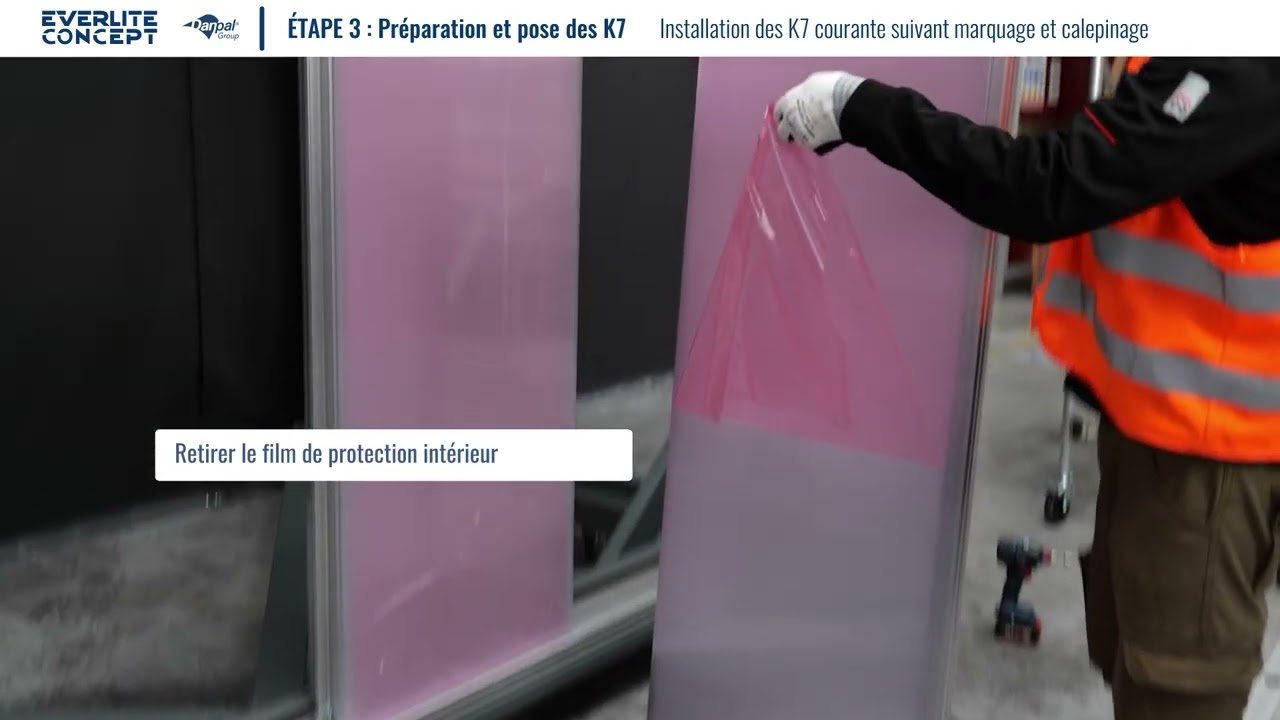 Préparation et pose des K7 courante