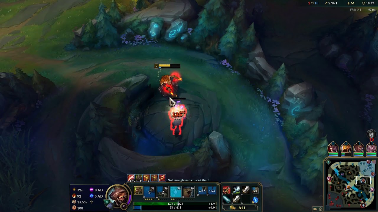 League of Legends Ft Udyr On Jungle (Game 2252 Patch 8.20)