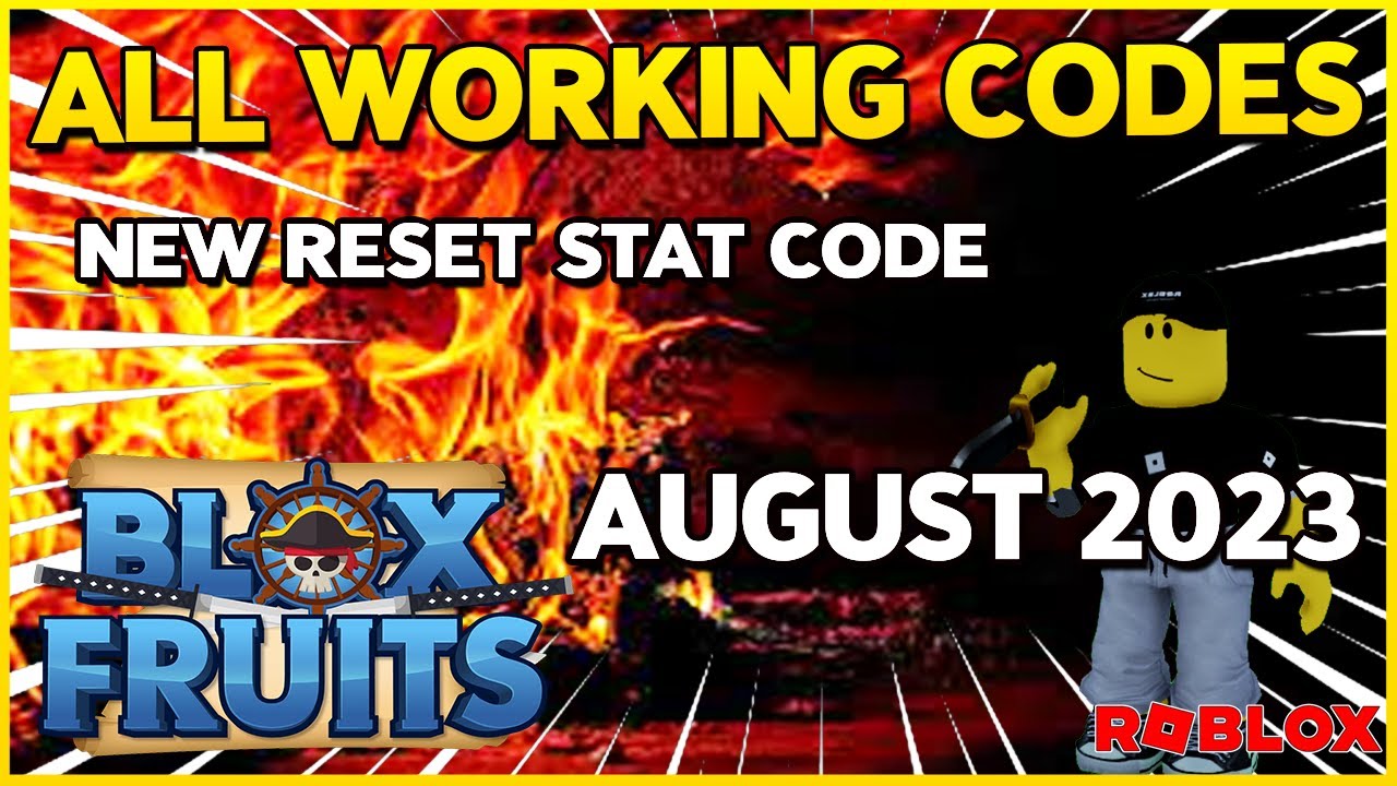 Reset Stats🔥ALL 24 WORKING CODES for BLOX FRUITS Roblox in May 2023🔥NEW  CODES in DESCRIPTION🔥 