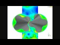 Ansys cfd demo  immersed solid fsi