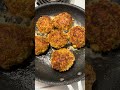 Sockeye salmon cakes cooked in butter. #cooking #recipe #food