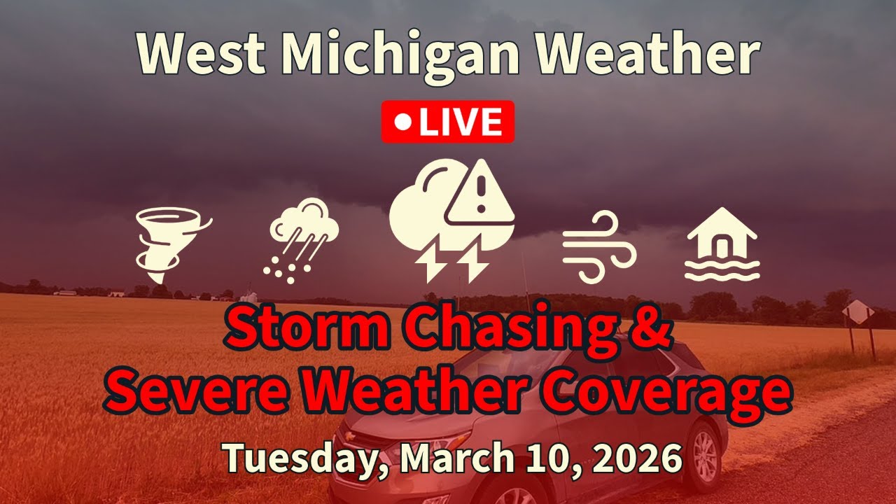 Live! Storm Chasing & Severe Weather Coverage - Tuesday, March 10, 2026