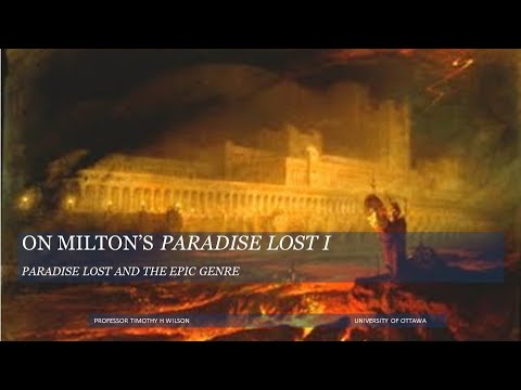 English 2105 -- Lecture 11: On Milton's Paradise Lost I