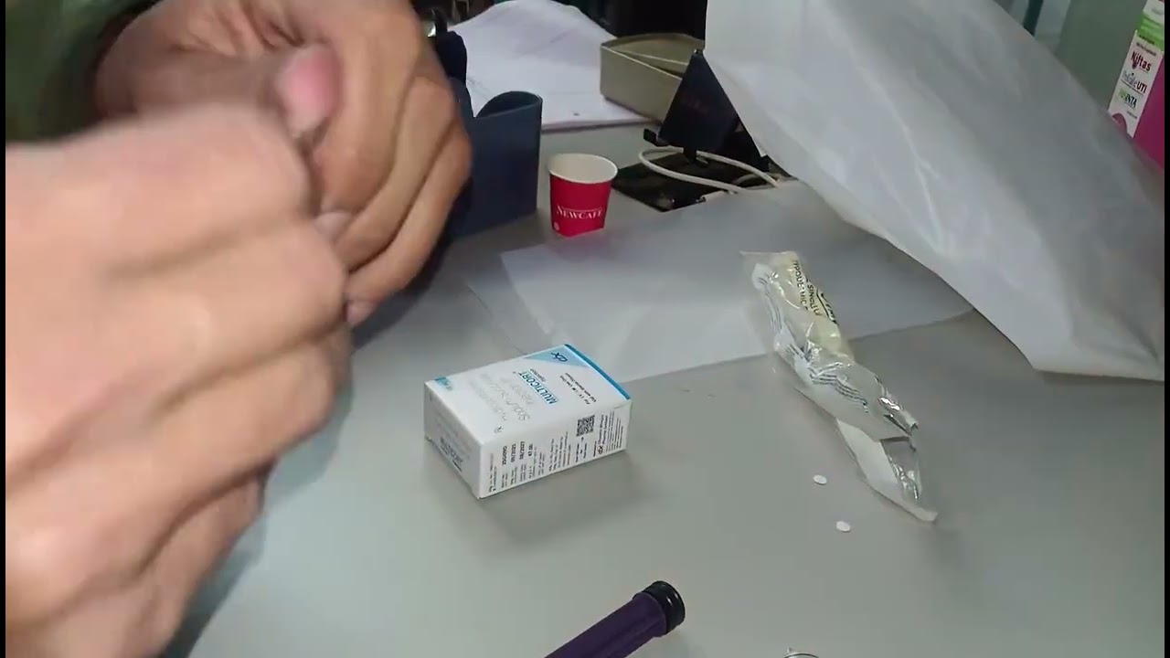 Glass ampule break amazing trick 🩺💊 