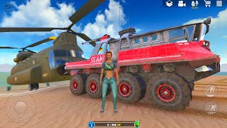 8x8 Monster Truck and US Military Chinook Helicopter Off The Road Simulator - Android Gameplay. screenshot 4