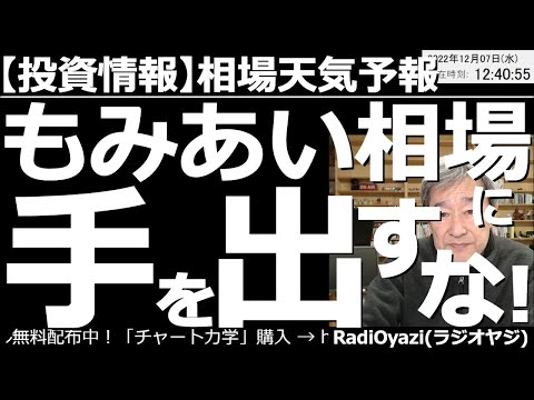 【相場天気予報(総合投資情報)】もみあい相場に手を出すな！　来週13日の米CPI、15日のFOMC、20日の日銀金融政策を前に、相場は様子見だ。日本株、NYダウ、為替など、全分野の投資チャンスを探る。