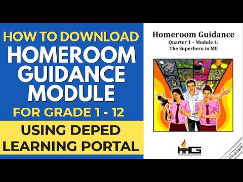 DepEd HOMEROOM GUIDANCE MODULE: STEPS ON HOW TO DOWNLOAD ON DEPED LEARNING PORTAL