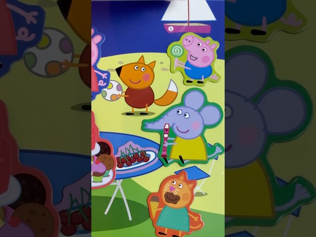 Part2.Satisfying Unboxing: Peppa Pig and Friends Magnetic🧲ASMR💫 #shorts #peppapig #unboxing  #asmr
