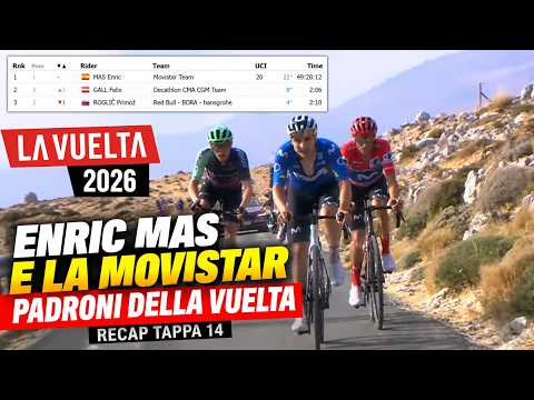 Video Enric Mas e la Movistar padroni della Vuelta | Recap Tappa 14 Vuelta Espana 2026