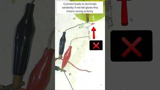 DC Polarity Tester #diy #repair #electronic #lifeisbutadream #electrotonics #experiment
