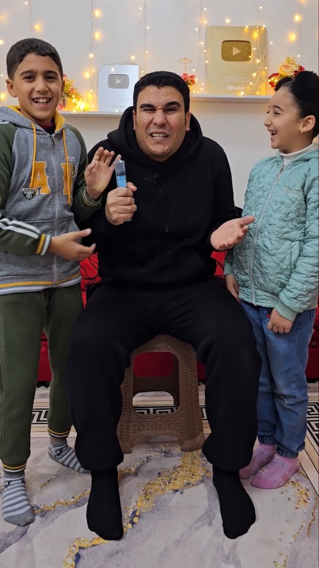 Injection prank on dad ????? #shorts
