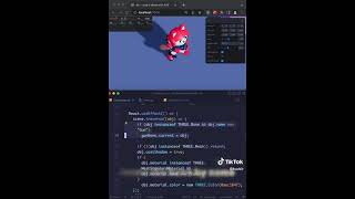 How to add visual effects in Three.js #shorts #tutorial #indiedev