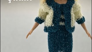 Barbie için Mini Örgü Elbise Yapımı | Oyuncak Modası ❤️