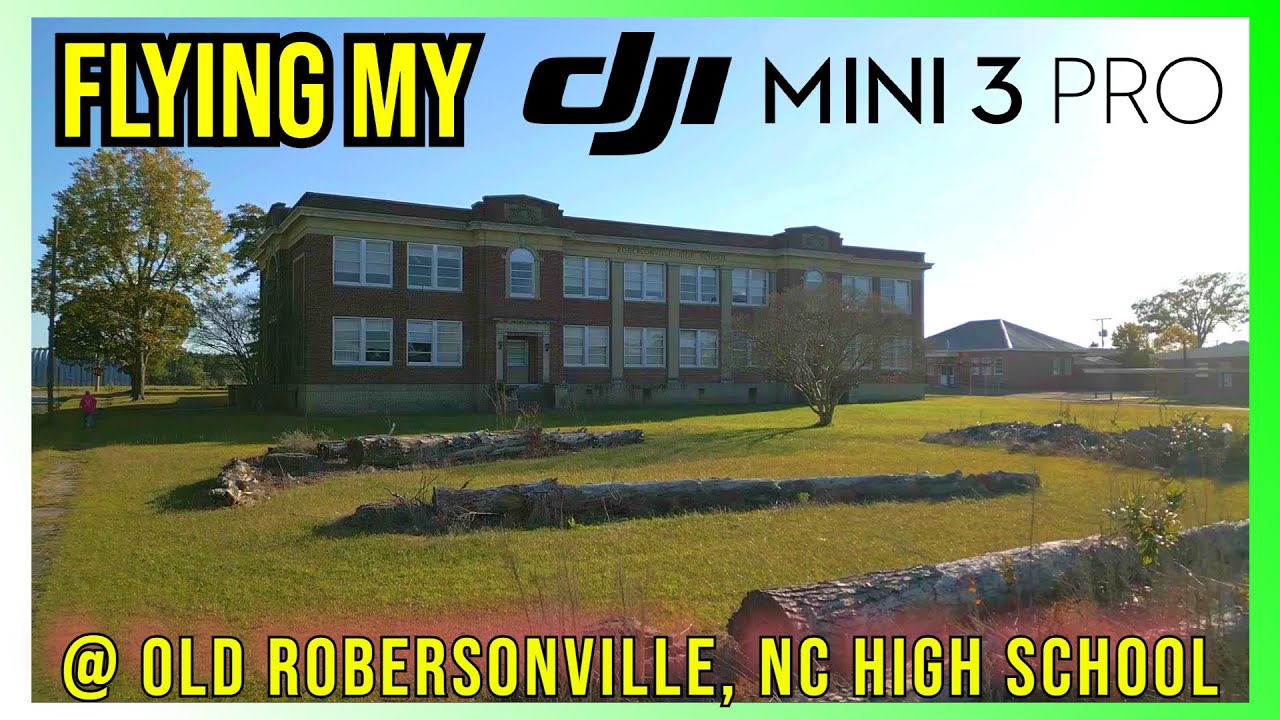 Drone footage with my DJI Mini 3 Pro Old High School in Robersonville
