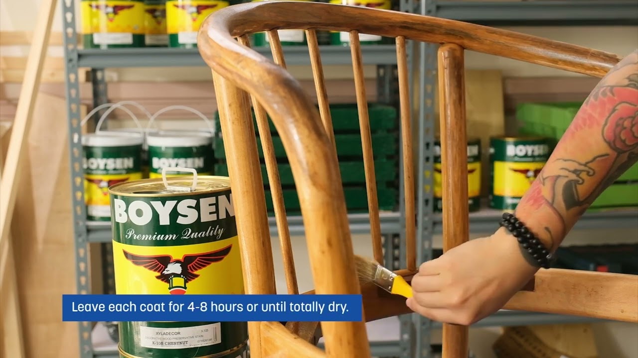 How To Refurbish a Wooden Chair (VIDEO) MyBoysen YouTube