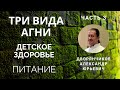 Часть 3. Детское здоровье. Питание. Три вида Агни.