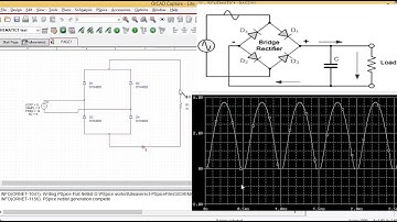 Full Wave Rectifier simulation using PSPICE || Simulate full wave bridge rectifier in PSPICE