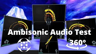 Ambisonic Audio Test + 360° Video Visualization of Spatial Audio [Headphones On!]