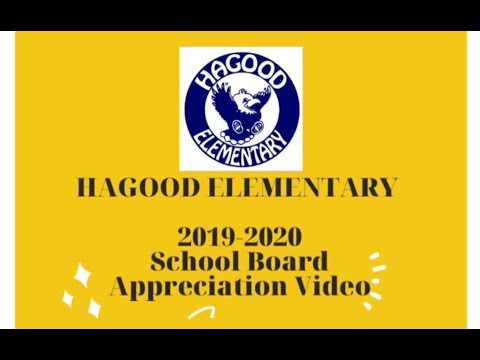 Hagood Elementary School Board Appreciation Video - 2019-2020