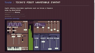 TIC80'S FIRST WAVETABLE SYNTH (Weeklybeats #13)
