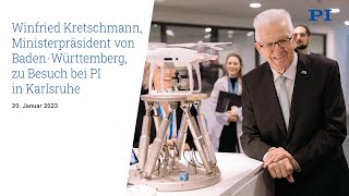 Winfried Kretschmann, Ministerpräsident Von Baden-Württemberg, Zu Besuch Bei Pi In Karlsruhe